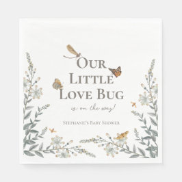 Little Love Bug Baby Shower Gender Neutral Napkins Serviette
