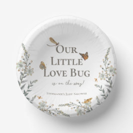 Little Love Bug Baby Shower Gender Neutral Pappteller