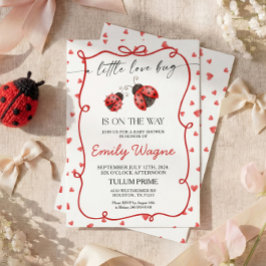 Little Love Bug Baby Shower Invitation