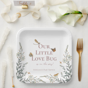 Little Love Bug Babyparty Geschlechtsneutral Pappteller