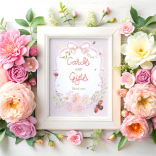 Little Love Bug Floral Bink Karten und Geschenke Poster