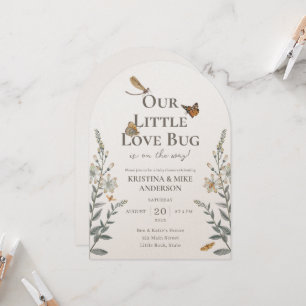 Little Love Bug QR-Code Baby Shower Einladung