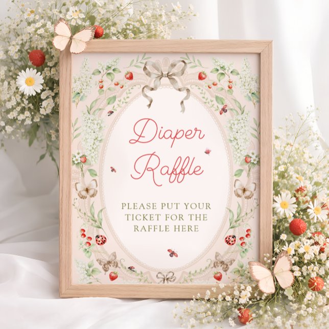 Little Love Bug Strawberry Diaper Raffle  Poster (Von Creator hochgeladen)