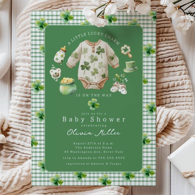 Little Lucky Charm Baby Shower Invitation (Créateur téléchargé)