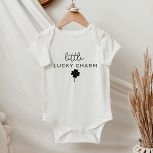 Little Lucky Charm Clover Baby Strampler