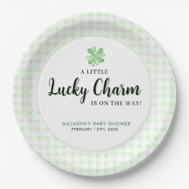 Little Lucky Charm St Patrick's Baby Shower Pappteller