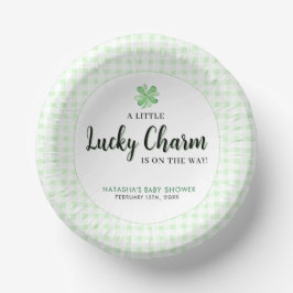 Little Lucky Charm St Patrick's Baby Shower Pappteller
