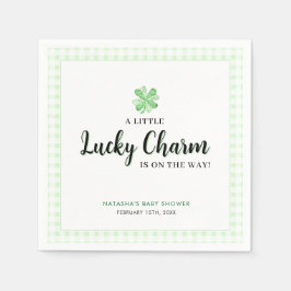 Little Lucky Charm | St Patrick's Day Baby Shower Serviette