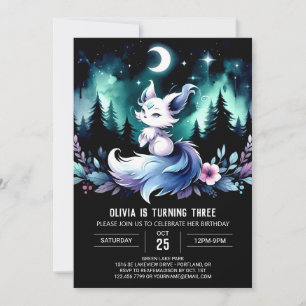 Little Majestic Wolf Birthday Einladung