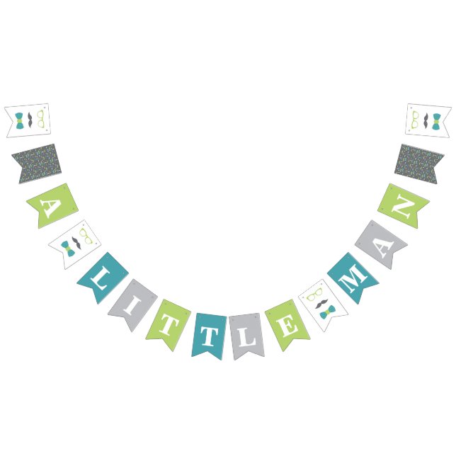 Little Man Baby Shower Banner (Alle)