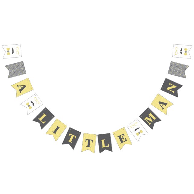 Little Man Baby Shower Banner (Alle)