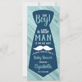Little Man Baby Shower Einladung, Krawatte, Marine Einladung