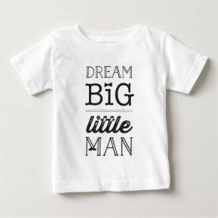 Little Man Big Dreams BowTie Baby Boy Kids T - Shi T-shirt