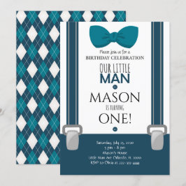 Little Man Birthday Einladung