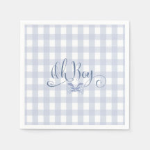 Little Man Blue Bogen Krawatte Babydusche