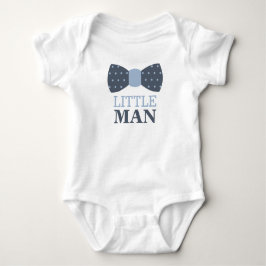 Little Man Bow Krawatte Baby Bodysuit in Navy und  Strampler