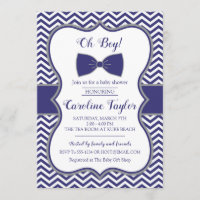 Little Man Bow Krawatte Baby Shower Einladungskart