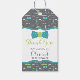 Little Man danke Ihnen Tag, Aquamarin, grün, Bow K Geschenkanhänger