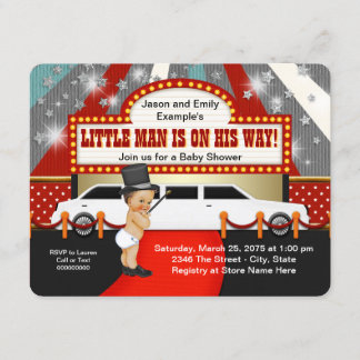 Little Man Limousine Movie Star Kinderdusche Einladung