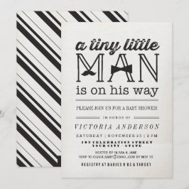 Little Man Mustache Bow Krawatte Boy Baby Showeinl Einladung