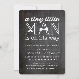 Little Man Mustache & Bow Krawatte Niedlich Boy Ba Einladung