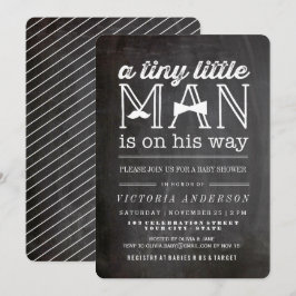 Little Man Mustache & Bow Krawatte Niedlich Boy Ba Einladung