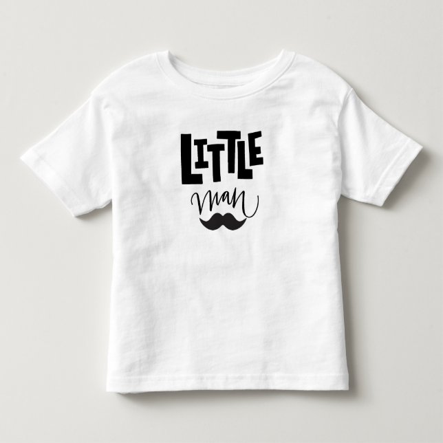 Little Man Mustache Kleinkind T-shirt (Vorderseite)