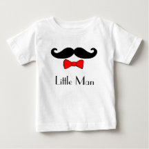 Little Man Mustache und Red Bowtie