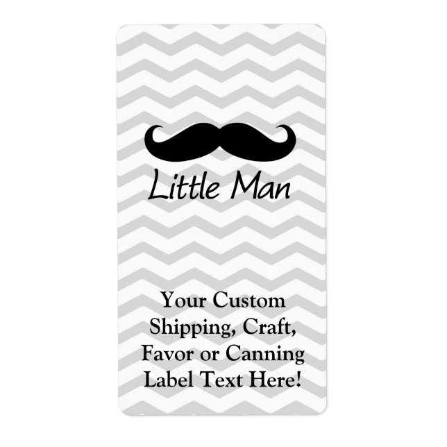 Little Man Mustache Zickzack Niedliche Jungs (Vorne)