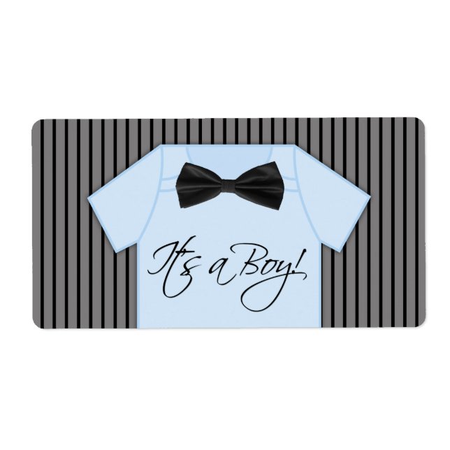 Little Man Water Bottle Labels (Vorne)