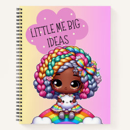 Little Me Big Ideas - Niedlicher Chibi Girl Pink Notizbuch