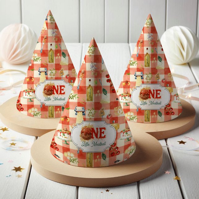 Little Meatball | Holy Ravioli First Birthday Partyhütchen (Von Creator hochgeladen)