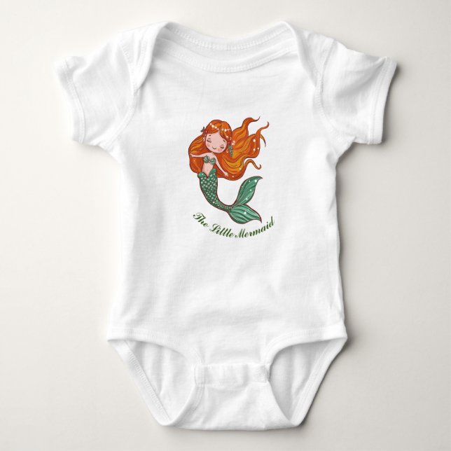 Little Mermaid Baby Strampler (Vorderseite)