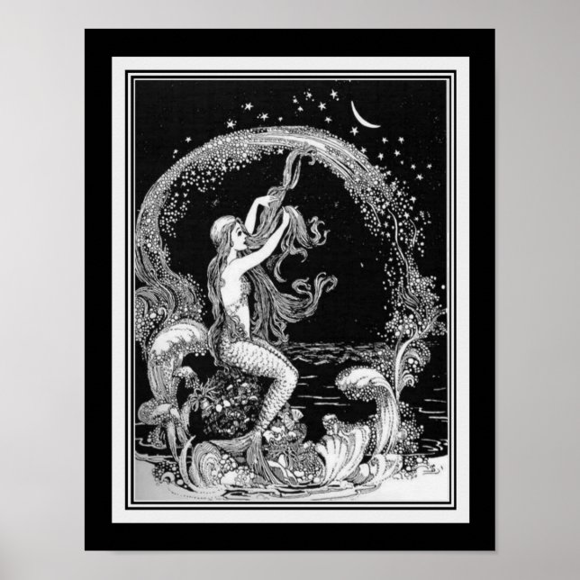 "Little Mermaid" ca. 1920s - Ida Rentoul Outhwaite Poster (Vorne)