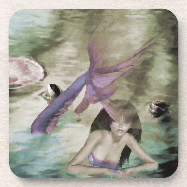Little Mermaid Cork Coaster Getränkeuntersetzer (Vorderseite)