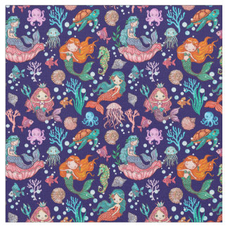 Little Mermaid Fabric Stoff