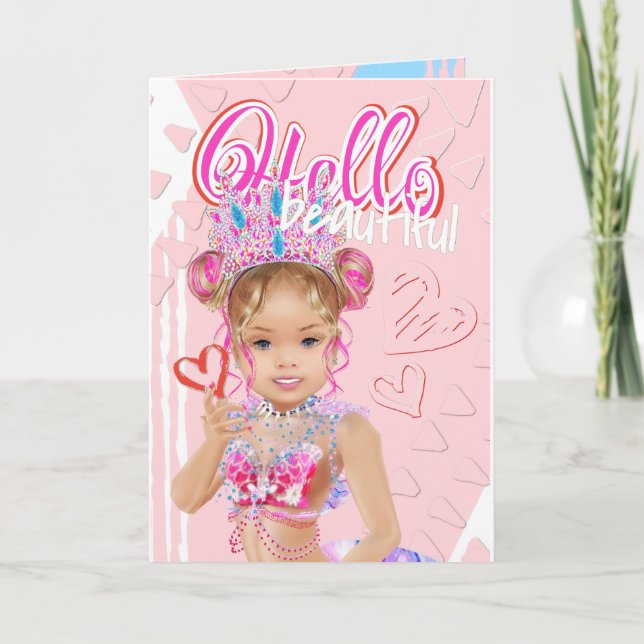 Little Mermaid Greeting Card Karte (Vorderseite)