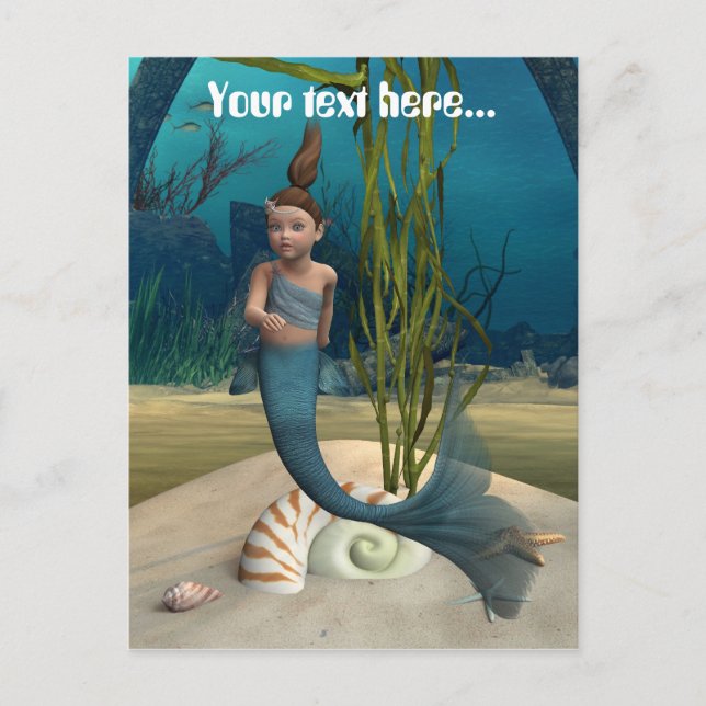 Little Mermaid Postkarte (Vorderseite)