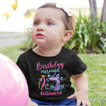 Little Mermaid's 2nd Birthday Girl