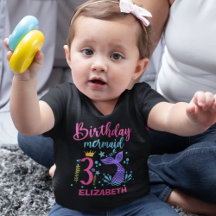 Little Mermaid's 3rd Birthday Girl
