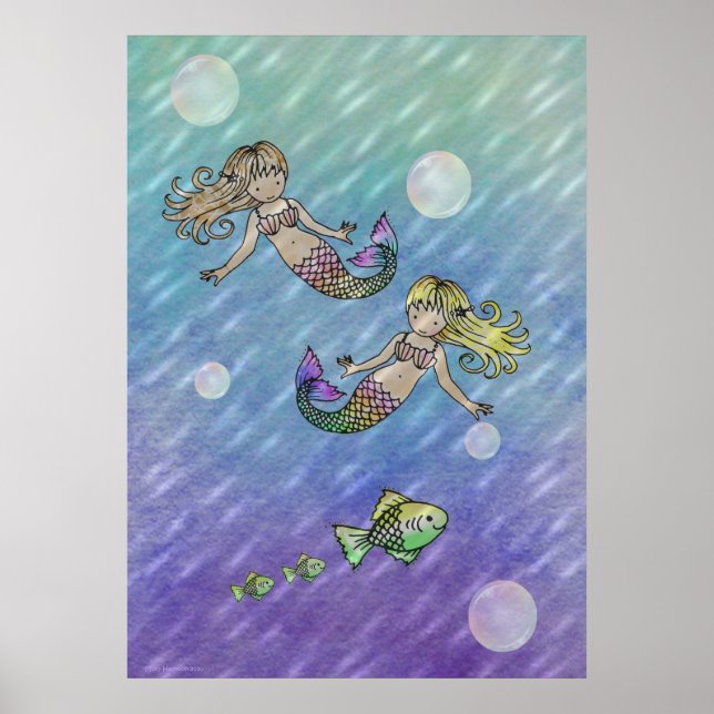 Little Mermaids Poster von Molly Harrison (Vorne)