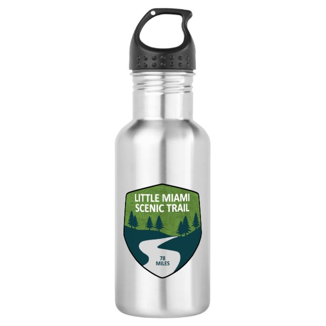 Little Miami Landschaftlich Trail Edelstahlflasche (Vorderseite)