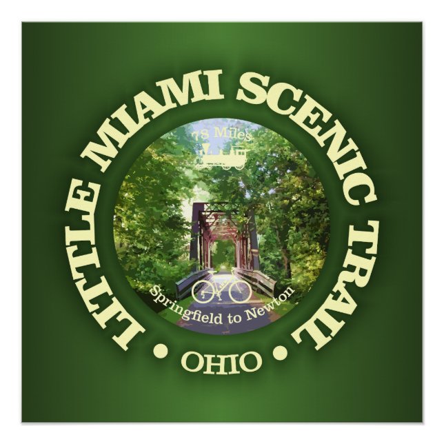 Little Miami Landschaftlich Trail (Velo c) Poster (Vorderseite)