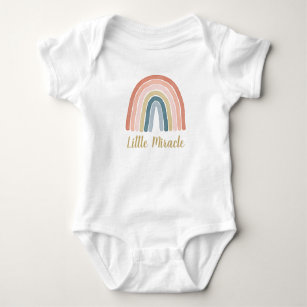Little Miracle Niedlich Boho Wassercolor Rainbow C Baby Strampler