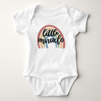 Little Miracle Rainbow Baby Bodysuit Baby Strampler