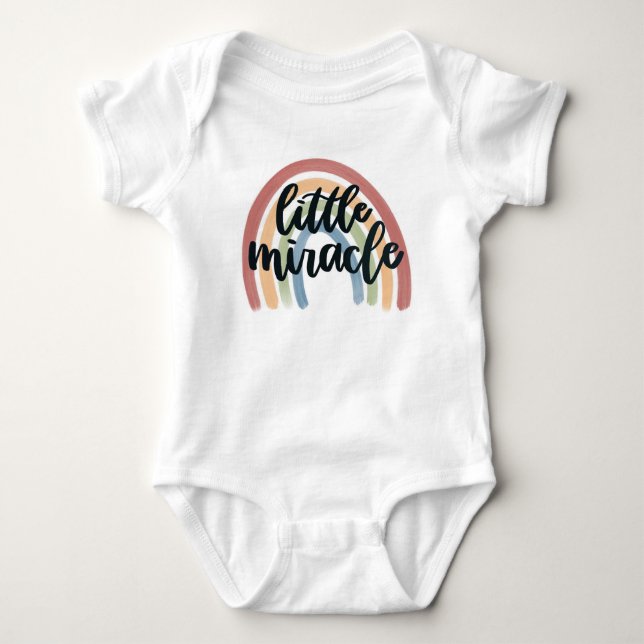 Little Miracle Rainbow Baby Bodysuit Baby Strampler (Vorderseite)