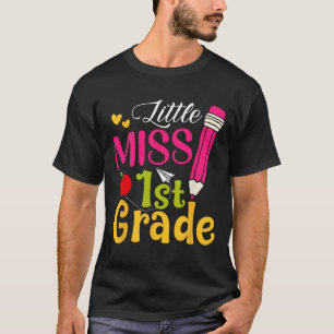 Little Miss 1st Grad Niedlich zurück in die Schule T-Shirt