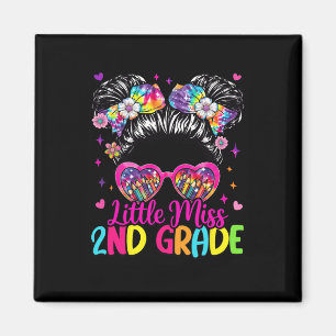 Little Miss 2. Klasse Unordentlicher Dutt Erster S Magnet