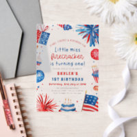 Little Miss Firecracker 4. Juli 1. Geburtstag