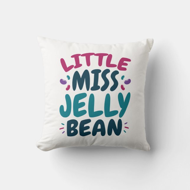 Little Miss Jelly Bean Oaster Candy Nickname Kissen (Vorderseite)